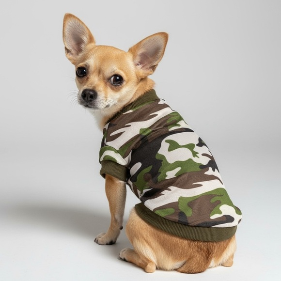 Toy Breed Camo Dog Shirt - Picture 1 of 6